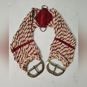 Mohair Horse Cinch with Metal Buckles 32 inches